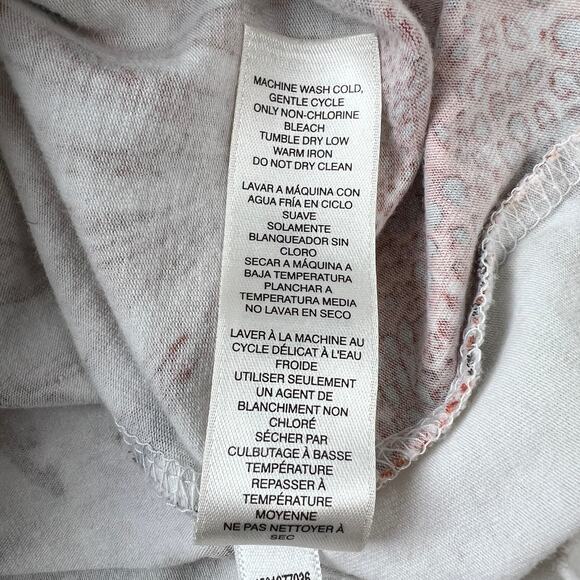 Weekends By Chico Full Zip Jacket Sz2 US 12 Large Floral Tan Pockets Lightweight - Picture 10 of 10